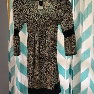 Girls cheetah pattern dress